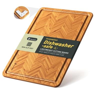 Imagem de Tábua de cortar madeira, tábua de corte dupla face, tábua de servir, cozinha, essencial, casa, aquecimento, anfitriã, presente bandeja de servir para Natal, casamento, aniversário, safira