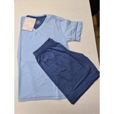 Imagem de Pijama Infantil Curto Lupo 20000 Algodão., 08, Azul cl