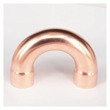 Imagem de ROUPWKWO 32 x 1,2 x 108 mm 180 graus curva cobre extremidade alimentação encanamento encaixe de tubulação para gás água óleo