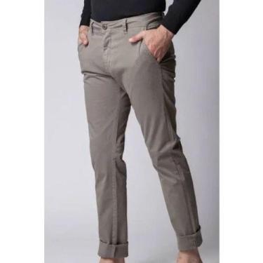 Imagem de Calça Social Sarja Masculina Esporte Fino - Mitchelgutto, Caqui, 36