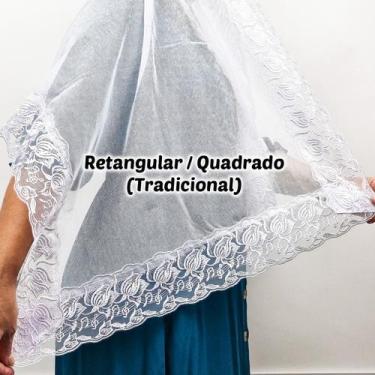 Imagem de Véu Ccb Renda Musical Organista Congregação Cristã (modelo Gabi) - Cen