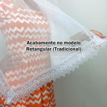 Imagem de Véu Ccb Adulto Renda Guipir Floral Congregação Cristã no Brasil (model