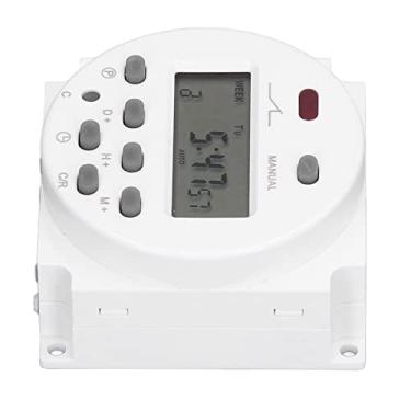 Imagem de Acouto Interruptor Temporizador Eletrônico Programável Com Display LCD - 16 Programas Liga/desliga para Eletrodomésticos 220-240V (DC12V)