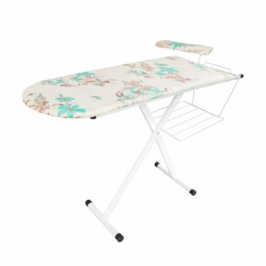 Imagem de Tabua Mesa Passadeira De Passar Roupa Grande Reforçada Com Suporte de Ferro e Organizador de Roupas