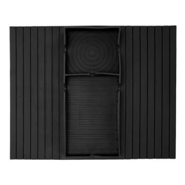 Imagem de Bandeja de apoio de braço para sofá de silicone macio Suporte para copos de sofá antiderrapante para lanches de telefone com controle remoto Design ergonômico Leve portátil Fácil (Preta)