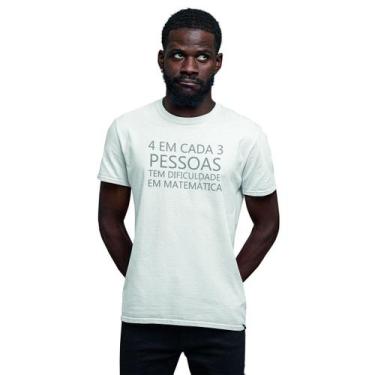 Imagem de Camiseta Masculina Dificuldade em Matemática Preta - Hipsters Camiseta