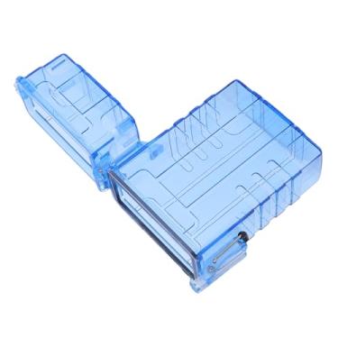 Imagem de Zerodis Estojo de Armazenamento à Prova d'água Porta-crachás de Plástico Pequeno Recipiente Selado Com Tampa Hermética e Corda de Transporte para Acampamento Ao Ar Livre, Caminhadas, Viagens, (Azul)