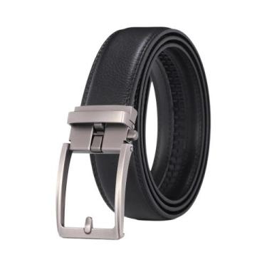Imagem de Cinto Masculino De Couro Genuíno Azul, Marca De Luxo, Designer, Fivela