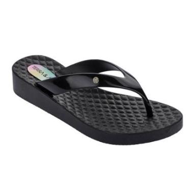 Imagem de Tamanco Anabela Chinelo Feminino Ortopedico Tratorado Anatomico para Esporao Fascite Plantar-Feminino