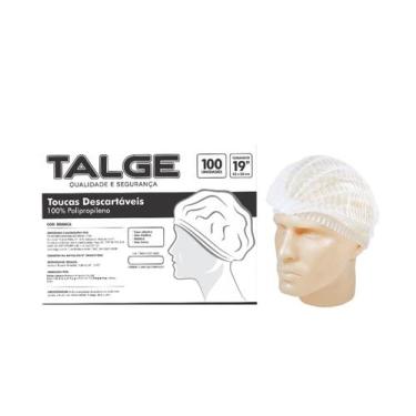 Imagem de Touca Descartável TNT Branco Com Elástico 100 unidades - TALGE