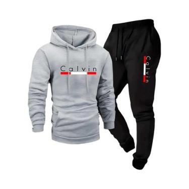 Imagem de Conjunto De Roupas Casuais De Inverno Para Homens, Moletom Com Capuz, 