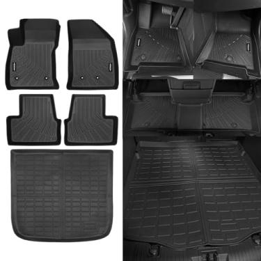 Imagem de NQOQN Tapetes de chão para todos os climas para Chevrolet/Chevy Volt 2016-2019 2016-2019 e tapete de porta-malas para Chevrolet Volt todas as estações, acessórios inodoros, forro antiderrapante