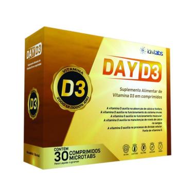 Imagem de DAY D3 VITAMINA D 2000 UI IDN LABS – CAIXA COM 30 MICROTABS-Unissex
