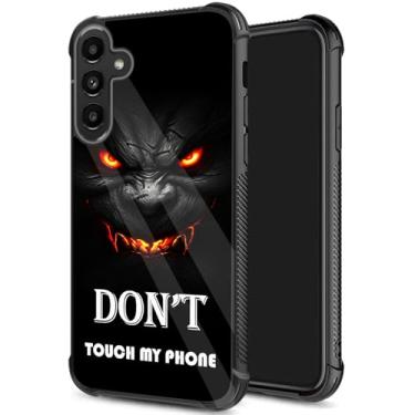 Imagem de JHYYTUJTYP Capa para Galaxy S25 FE, textura de pneu antiderrapante, capa protetora de TPU macio à prova de choque e antiarranhões para Samsung Galaxy S25 FE 6,7 polegadas 2025, engraçada não toque no