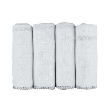 Imagem de Pano de Boca para Bebê 34 cm x 34 cm Fraldas Incomfral, Branco