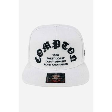 Imagem de Boné Compton Aba Reta Snapback Born And Raised Branco-Unissex