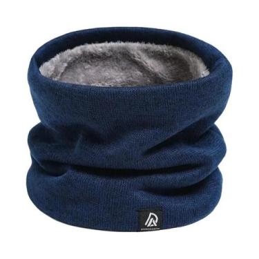 Imagem de Cachecol Unissex De Inverno Em Pelúcia Tipo Cashmere, Máscara Facial T