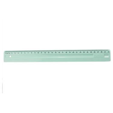 Imagem de Régua com 30cm Colorida Medidas DELLO, Verde Pastel