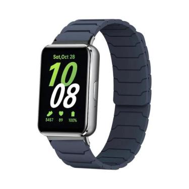 Imagem de Pulseira Magnética De Silicone Unissex Para Samsung Galaxy Fit 3 Acess