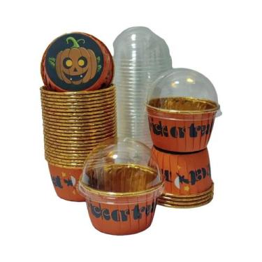 Imagem de Copos De Bolo Descartáveis Estilo Halloween 50pcs Copos Resistentes Ao