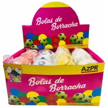 Imagem de Mordedor Pet Bola De Borracha Dura Cor Sortida Azpr