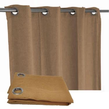 Imagem de Cortina Dupla Camada 1.40X2.60M 1 Folha 8 Furos Casa Sala Porta Quarto Janela