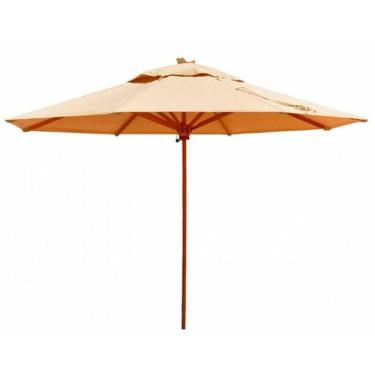 Imagem de Ombrelone Central Em Alumínio Trama Original Bege