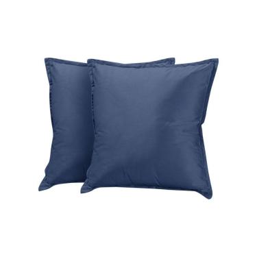 Imagem de Kit 2 Almofadas Decorativas Bali Veludo Azul  - Azul 