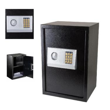 Imagem de Cofre Senha Eletronico Grande 50cm 2 Bandejas Fechadura Eletronica Porta Documentos Joias