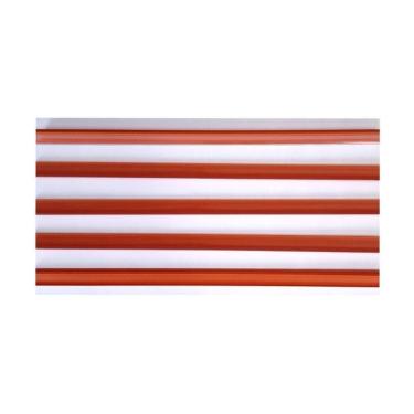 Imagem de Porta Etiqueta Bandeja Gondola Lx 92 Cm Laranja Kit50