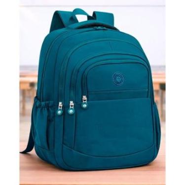 Imagem de Mochila Feminina Escolar Grande Estudante Adolescente Universitário Espaçosa-Unissex