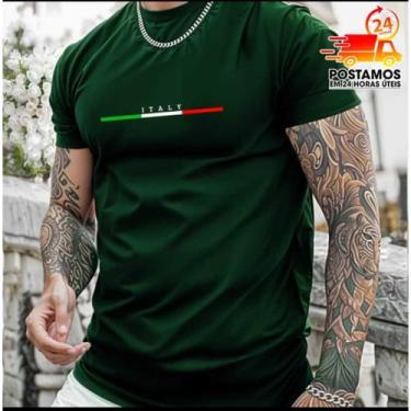 Imagem de Camiseta Italia Camisa Italy 100% Algodão Conforto Atemporal - JCL, Ve