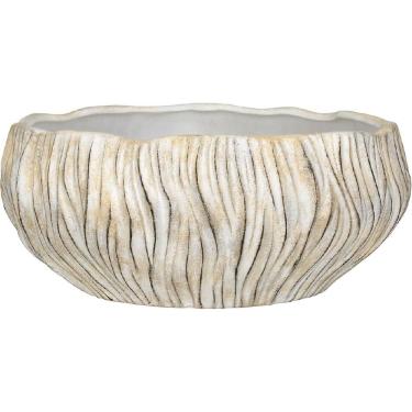 Imagem de CENTRO MESA DECORATIVO FRUTEIRA HOME&CO CERÂMICA 10x30x30cm BRANCO