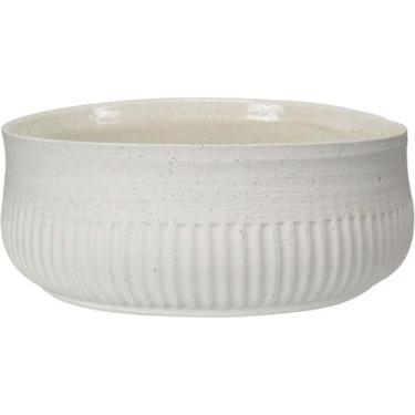 Imagem de CENTRO MESA DECORATIVO FRUTEIRA HOME&CO CERÂMICA 12x30x30cm MARFIM