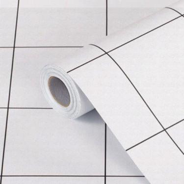 Imagem de Piso Adesivo Lavavel Texturizado Quadrado Branco 5M x 60cm - Open Star
