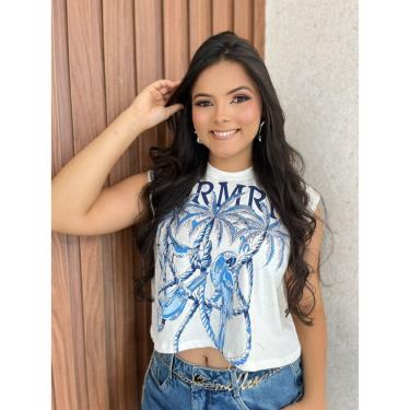 Imagem de Cropped Algodão Estampa Farm Rio Cavado Crisconf