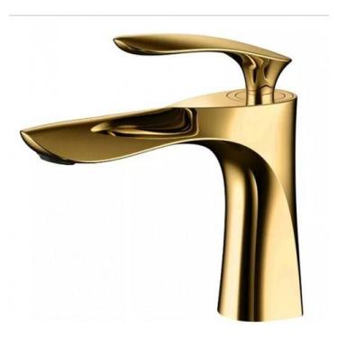Imagem de Torneira Monocomando Misturador Banheiro Lavabo Dourado - Roku
