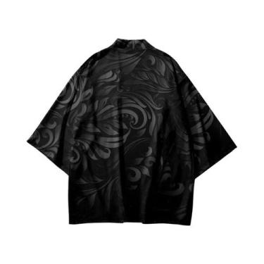 Imagem de Yukata Unissex Com Estampa De Sakura, Kimono Japonês Harajuku, Roupa A