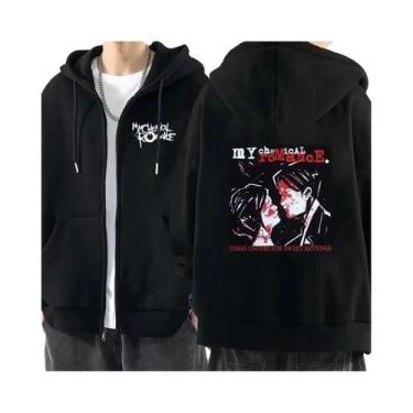 Imagem de Moletom Unissex My Chemical Romance Mcr Dead Com Zíper, Casual, Solto,