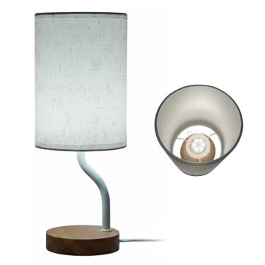 Imagem de Abajur Escritorio 3 Tons LED Luminaria Mesa USB Minimalista Iluminaçao Regulavel Cabeceira Quarto Sala Decoraçao