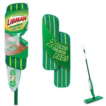 Imagem de Kit Mop Spray de Microfibra Capacidade 700 mL com 3 Refis Extras, Libman Freedom