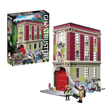 Imagem de Quartel dos Caça-Fantasmas Playmobil Ghostbusters Firehouse com Acessórios e Três Andares