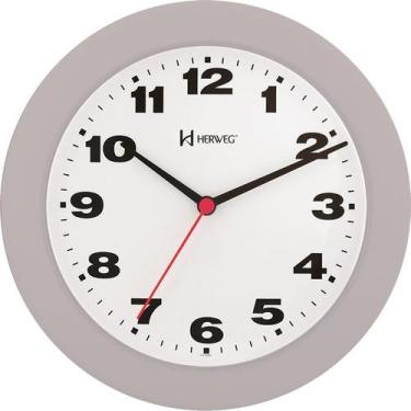 Imagem de Relógio de Parede Cinza 21 cm Herweg 6103