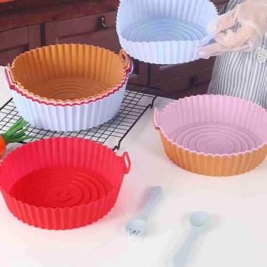 Imagem de Kit com 6 Forros de Silicone Antiaderente Para Airfryer - Max Market