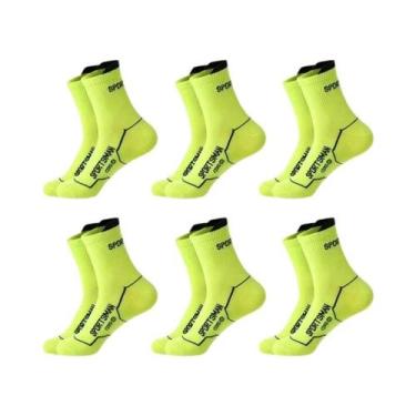 Imagem de Meias Esportivas Masculinas De Basquete E Corrida, 6 Pares, Curtas, Re