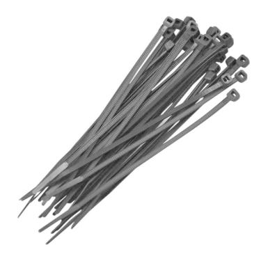 Imagem de Abraçadeira de Nylon 3,6 X 15CM para Organizar e Fixar Cabos com Alta Resistência Preto Western