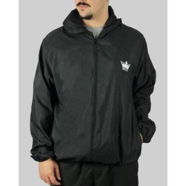 Imagem de Jaqueta Corta Vento DR7 Street Logo Crown - Preto-Unissex