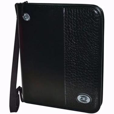 Imagem de Fichario 4 Argolas Universitario Arg Nylon Preto Croco Acp - Congratul