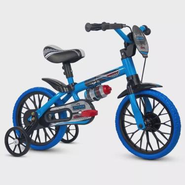 Imagem de Bicicleta Infantil Bike 3 a 5 Anos Nathor Aro 12 Masculina Menino - Veloz Azul