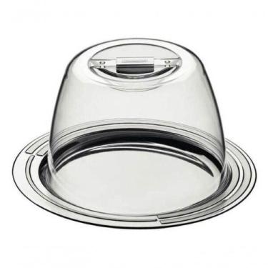 Imagem de Porta-queijo Tramontina Ciclo Em Aço Inox 20cm